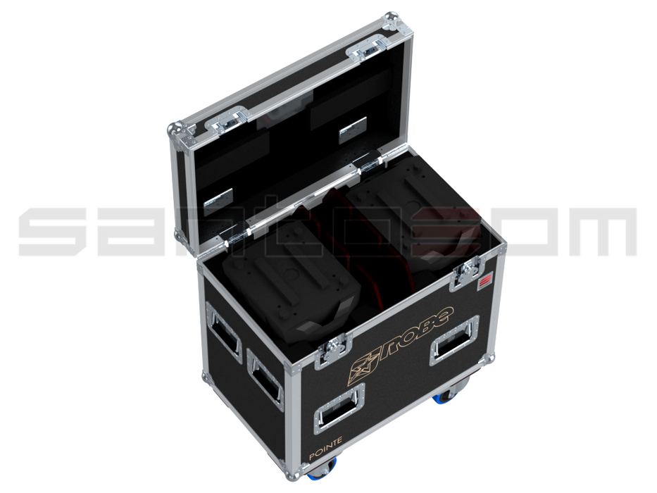 Santosom Moving Head Flight Case PRO, 2x Robe Pointe