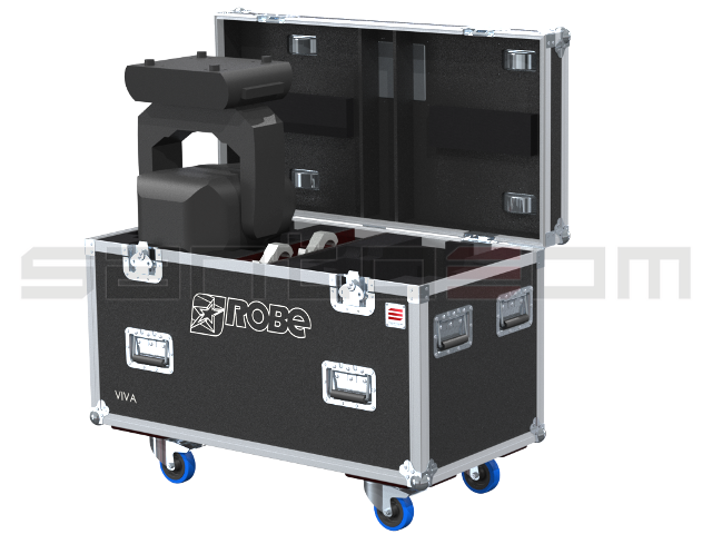 Santosom Moving Head Flight case PRO, 2x Robe Viva Profile