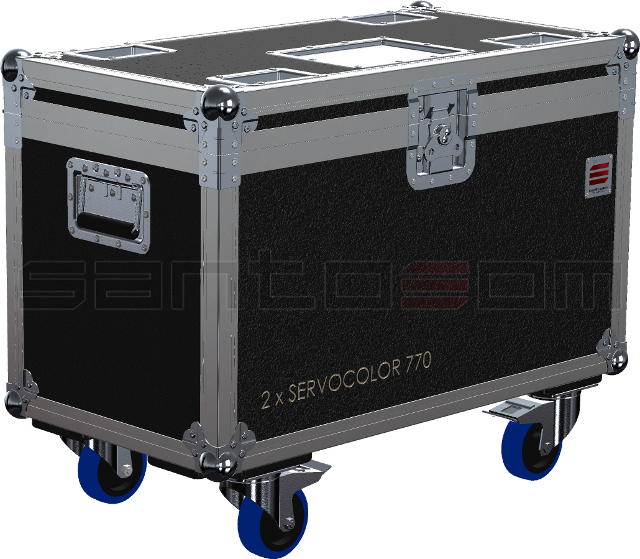Santosom Moving Head Flight case, 2x CSI Servo Color 770