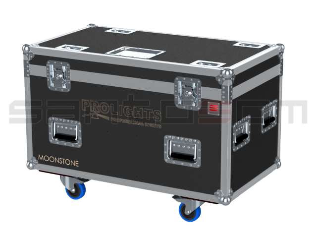 Santosom Moving Head Flight case PRO, 4x Prolights Moonstone + Access.