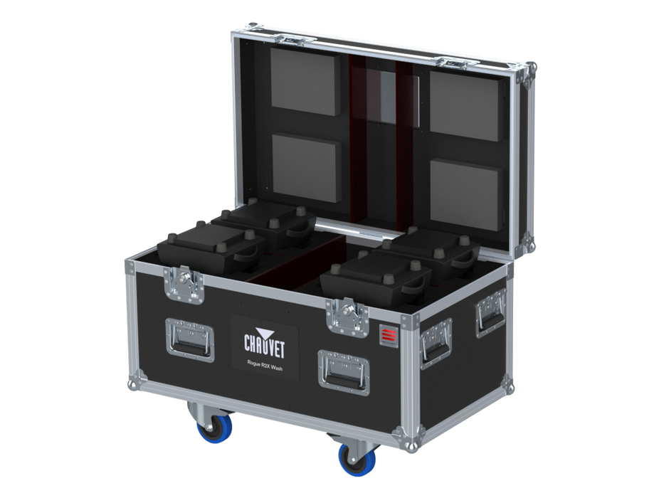 Santosom Moving Head Flight Case PRO, 4x Chauvet Rogue R2X Wash