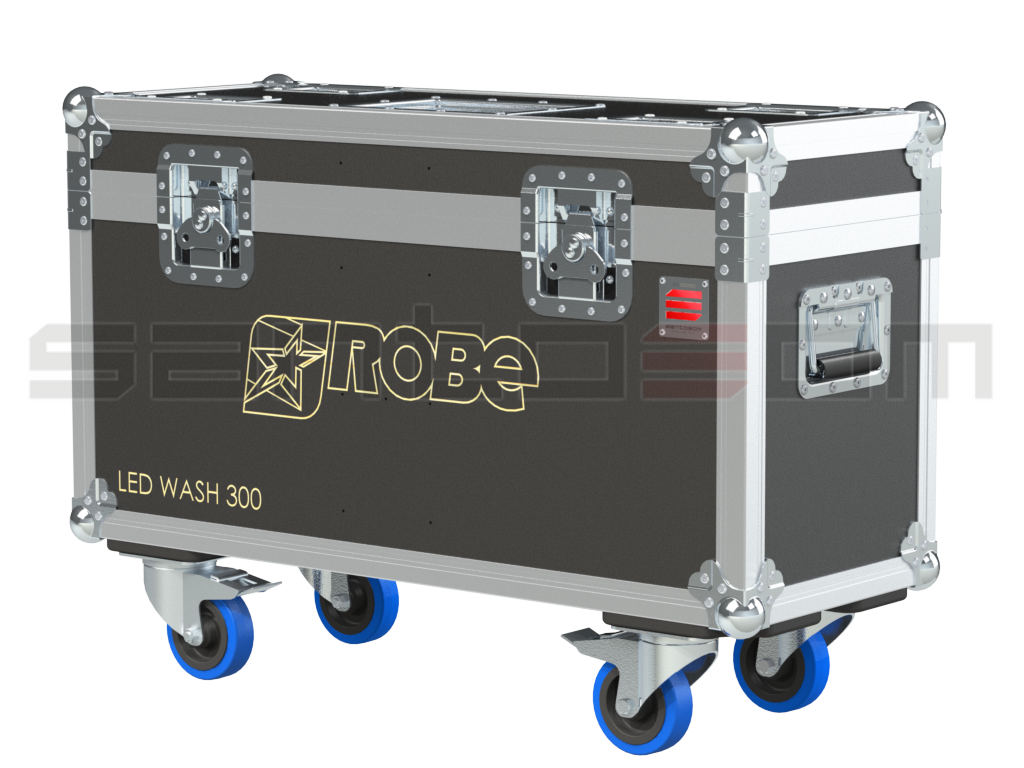 Santosom Moving Head Flight Case, 2x Robe Led Wash 300