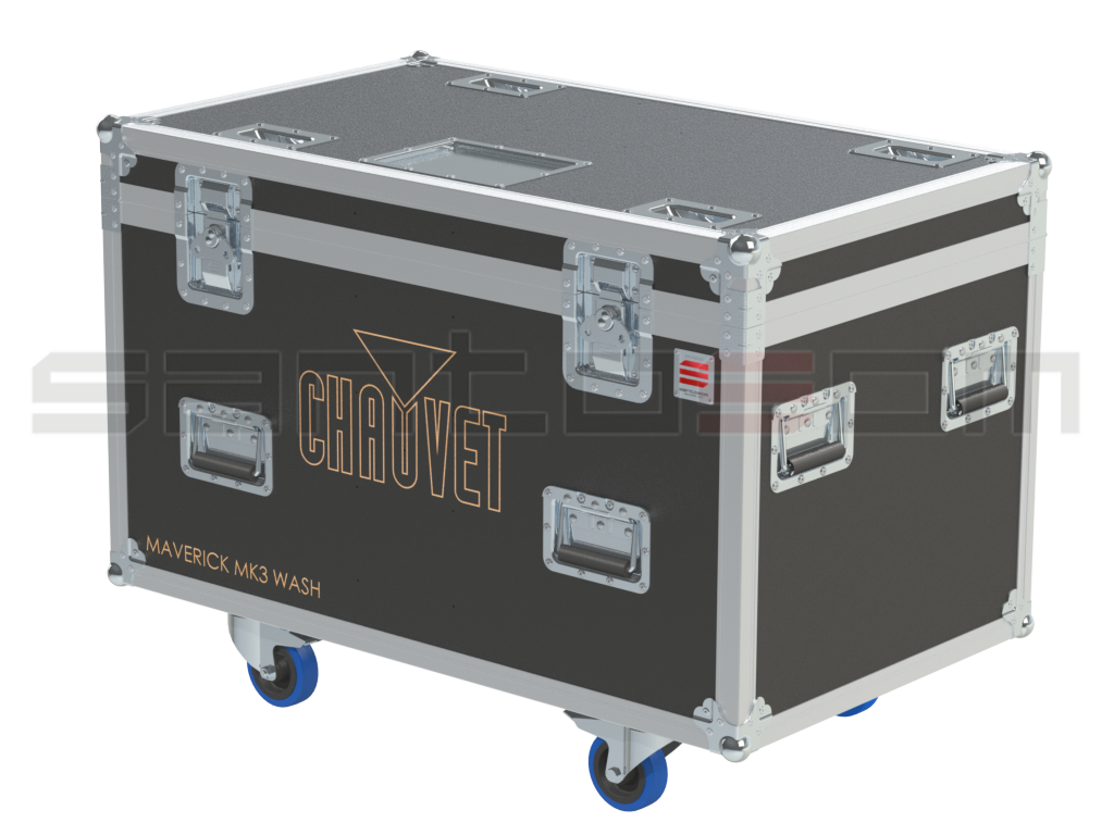 Santosom Moving Head Flight case PRO, 2x Chauvet Maverick MK3 WASH