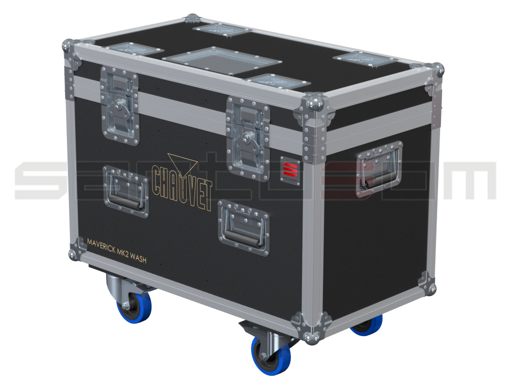 Santosom Moving Head Flight case PRO, 2x Chauvet Maverick MK2 Wash