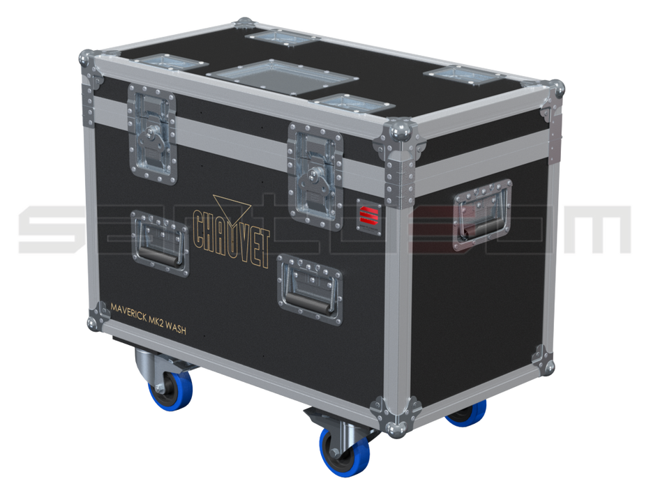 Santosom Moving Head Flight case PRO, 2x Chauvet Maverick MK2 Wash