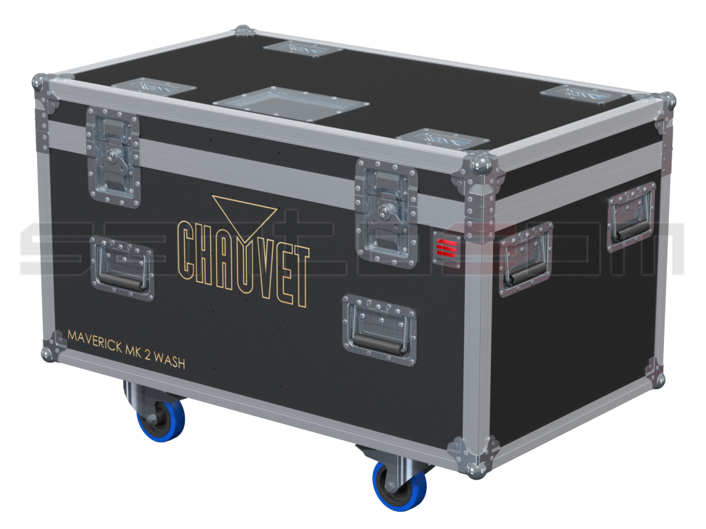 Santosom Moving Head Flight case PRO, 4x Chauvet Maverick MK2 Wash / MK Pyxis