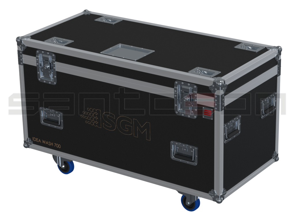 Santosom Moving Head Flight case PRO, 2x SGM Idea Wash 700