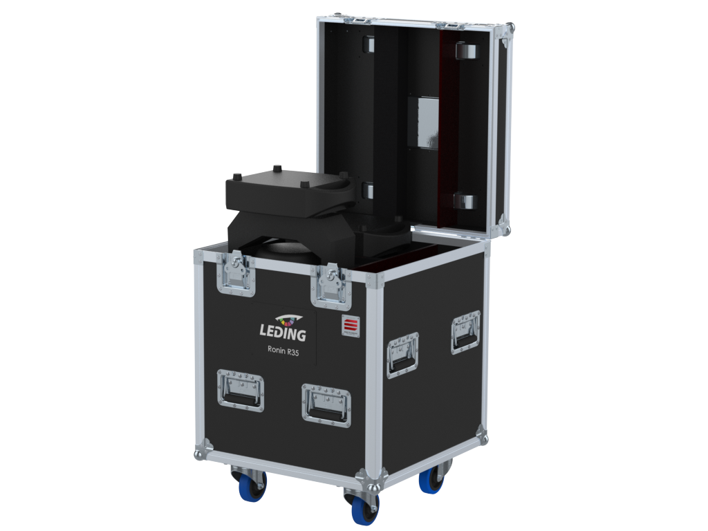 Santosom Moving Head Flight Case PRO, 2x Leding Ronin R35