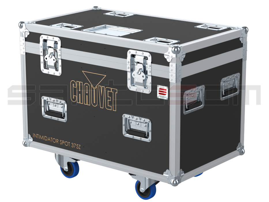 Santosom Moving Head Flight case PRO, 4x Chauvet Intimidator Spot 375Z IRC