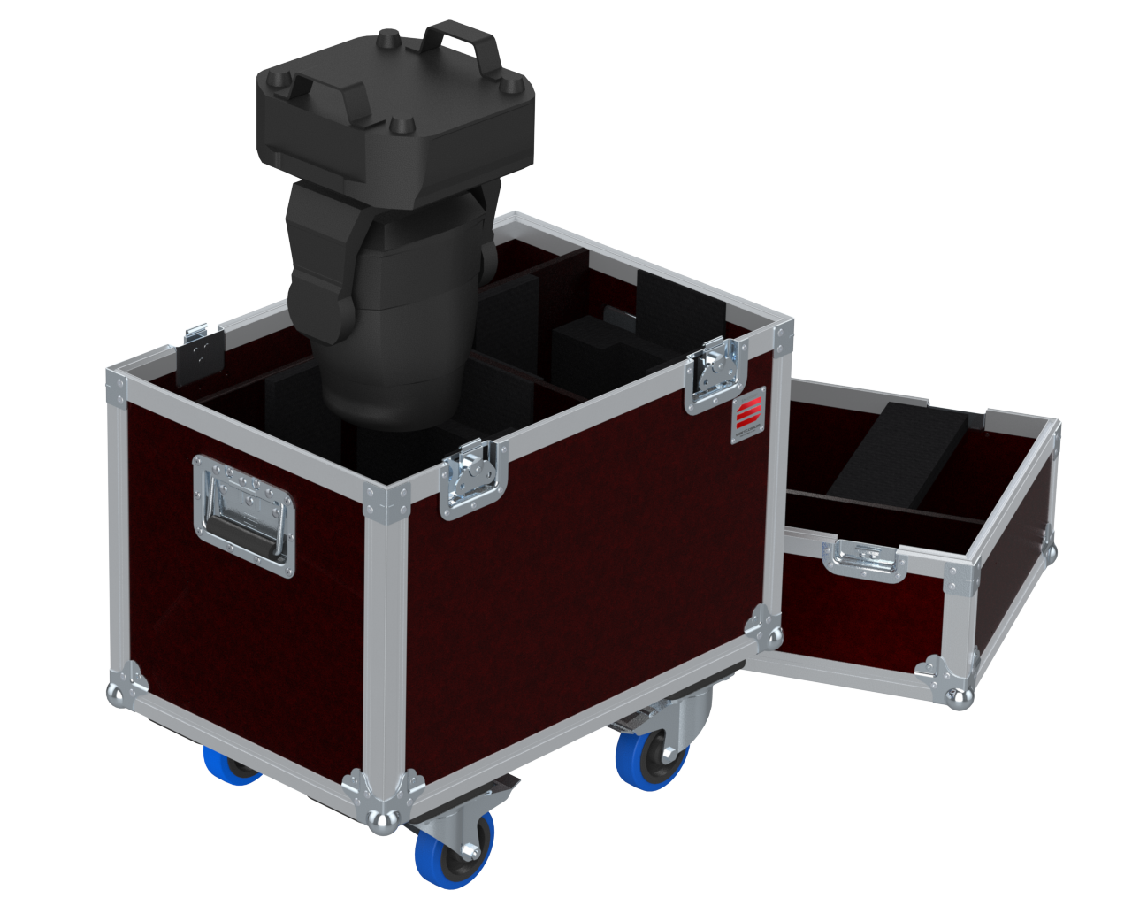 Santosom Moving Head Flight case ECO, 2x EUROLITE LED TMH-75 Hybrid