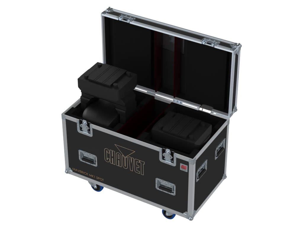 Santosom Moving Head Flight case PRO, 2x Chauvet Maverick MK1 Spot