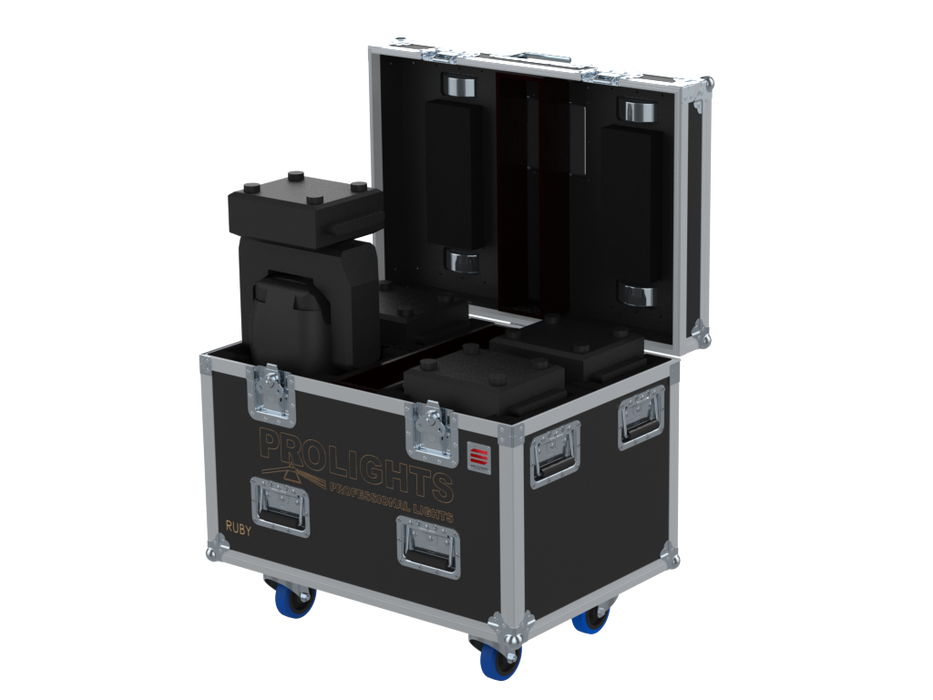 Santosom Moving Head Flight case PRO, 4x ProLights Ruby