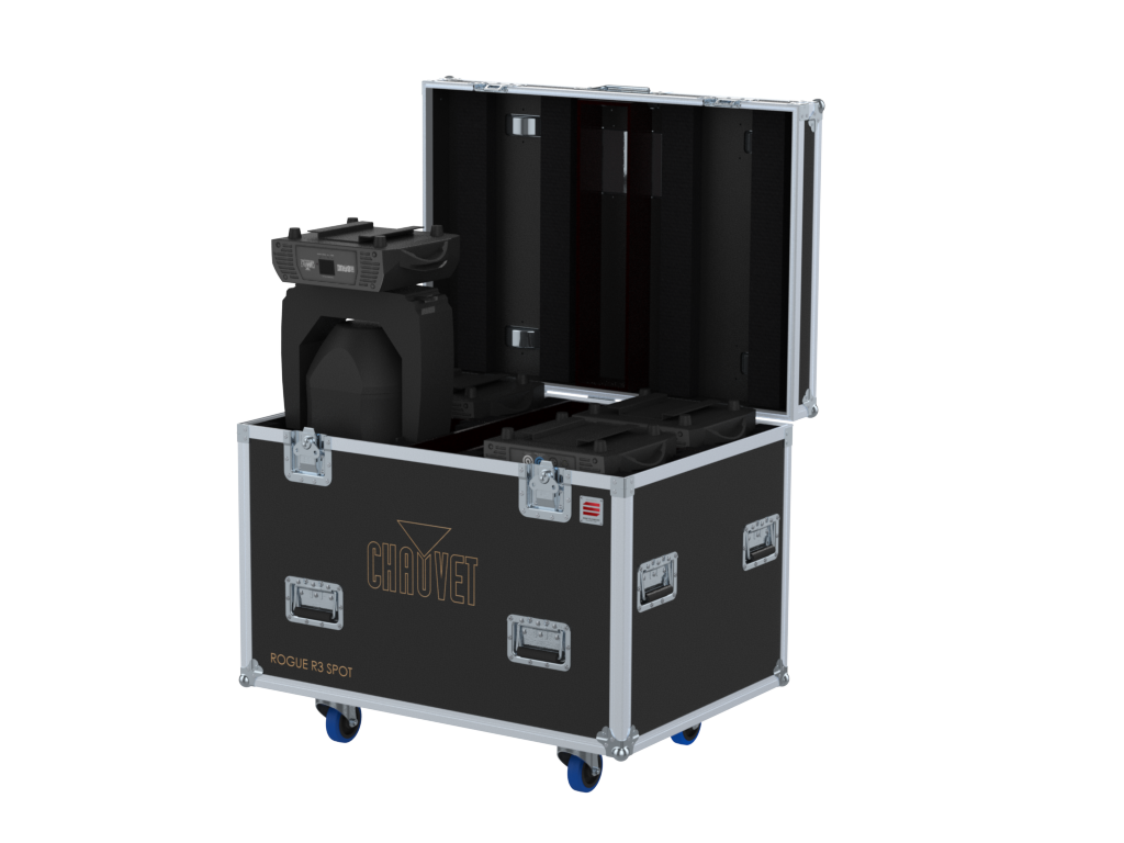 Santosom Moving Head Flight case PRO, 4x Chauvet Rogue R3 Spot
