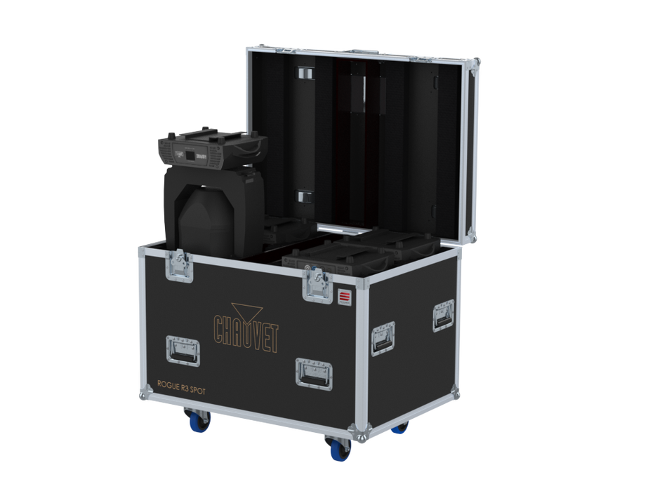 Santosom Moving Head Flight case PRO, 4x Chauvet Rogue R3 Spot