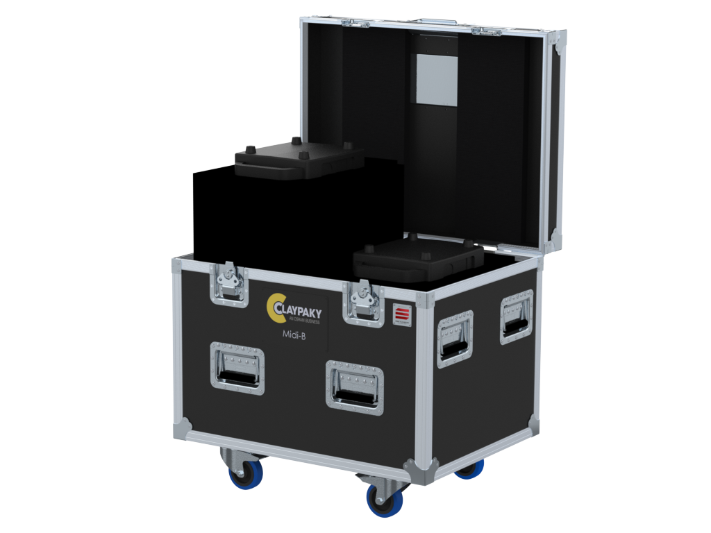 Santosom Moving Head Flight case PRO, 2x Clay Paky Midi-B (No Foam)