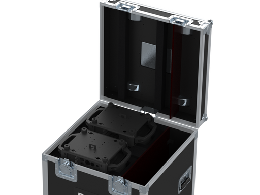 Santosom Moving Head Flight case PRO, 2x Elation Fuze SFX