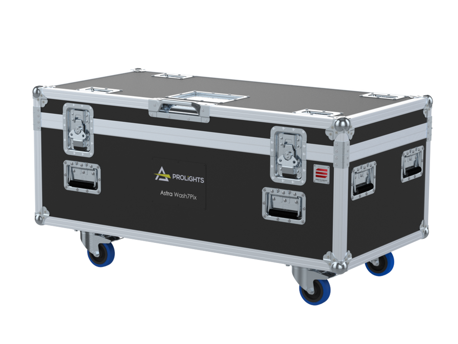 SANTOSOM Moving Head Flight case PRO, 6x Prolights Astra Wash7Pix