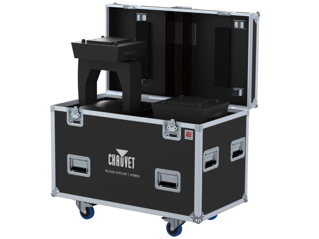 Santosom Moving Head Flight case PRO, 2x Chauvet ROGUE OUTCAST 1 HYBRID