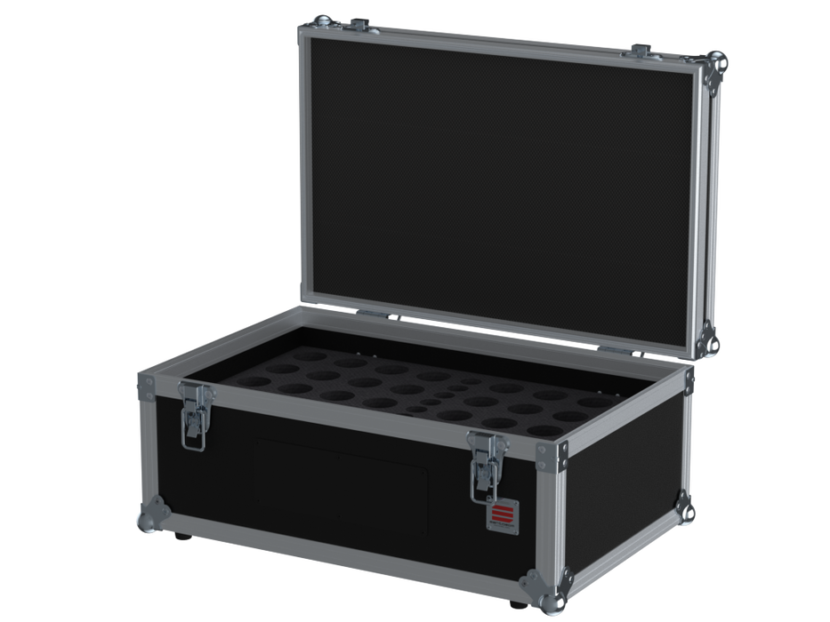Santosom Microphone Flight Case, 39x Microphones + Access.