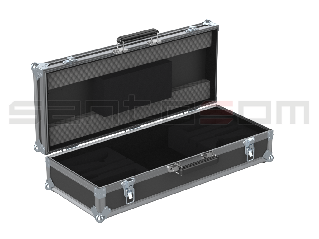 Santosom MICROPHONE Flight case, 2x Shure MX418 + A412B (unmounted parts)