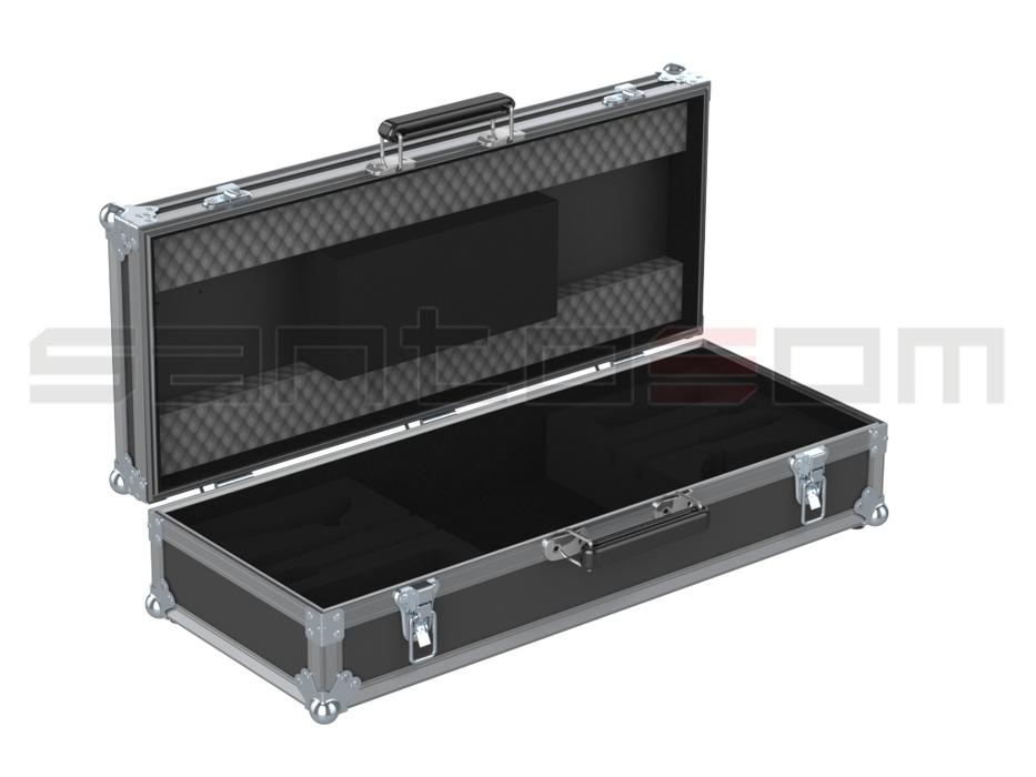 Santosom MICROPHONE Flight case, 2x Shure MX418 + A412B (unmounted parts)