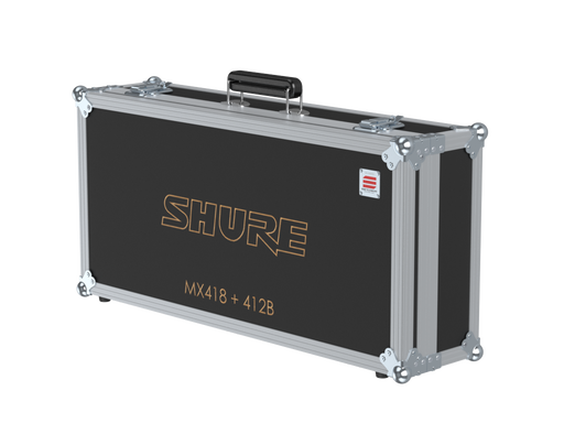 Santosom Microfone  Flight case, 4x Shure Gooseneck MX418 + 412B