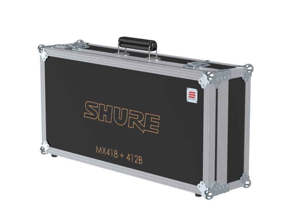 Santosom MICROPHONE Flight case, 4x Shure MX418 + A412B (unmounted parts)