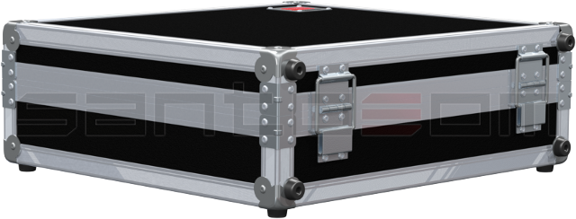 Santosom Microphone Flight case, 2x Shure UA870