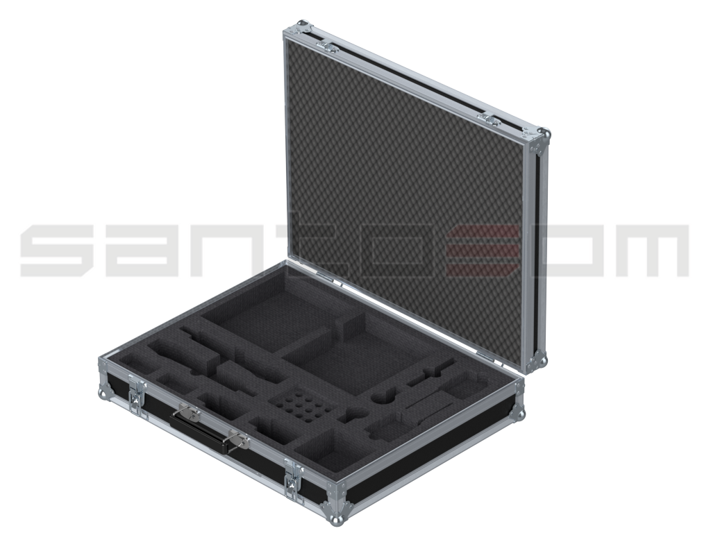 Santosom Microphone Flight case, 2x Wireless System Sennheiser ew-G3 / G4