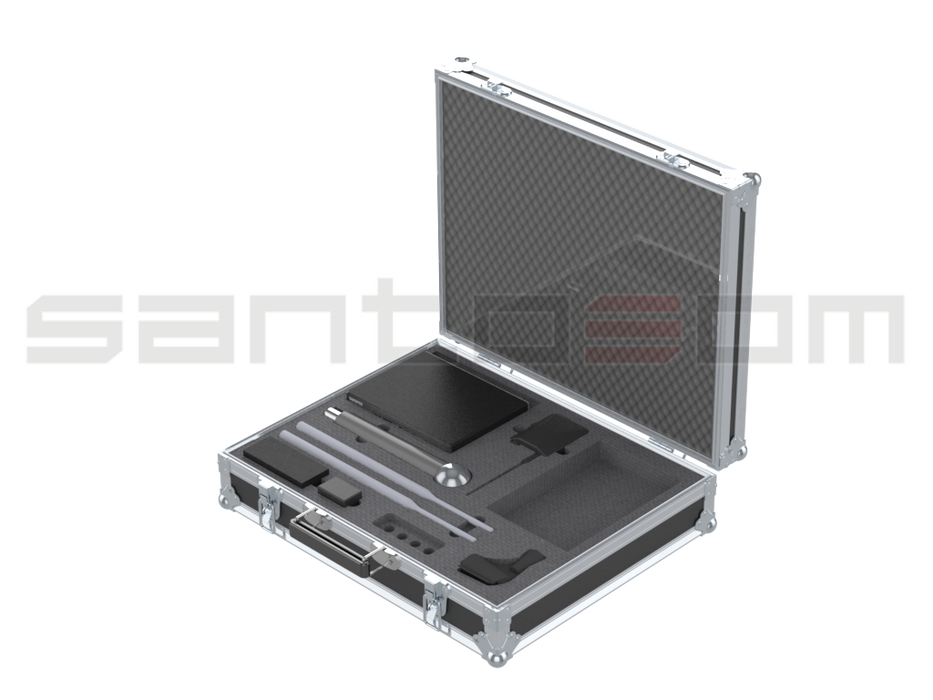 Santosom Microphone Flight case, Shure QLXD4