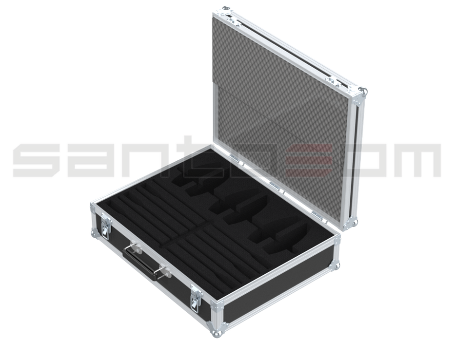 Santosom MICROPHONE Flight case, 6x Sennheiser MZH 3042 + ME 36 + MAT 133