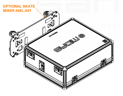 Santosom Mixer Flight case, Midas PRO2C-CC