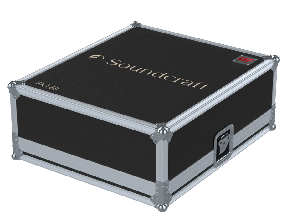 Santosom Mixer Flight case, Soundcraft FX16ii