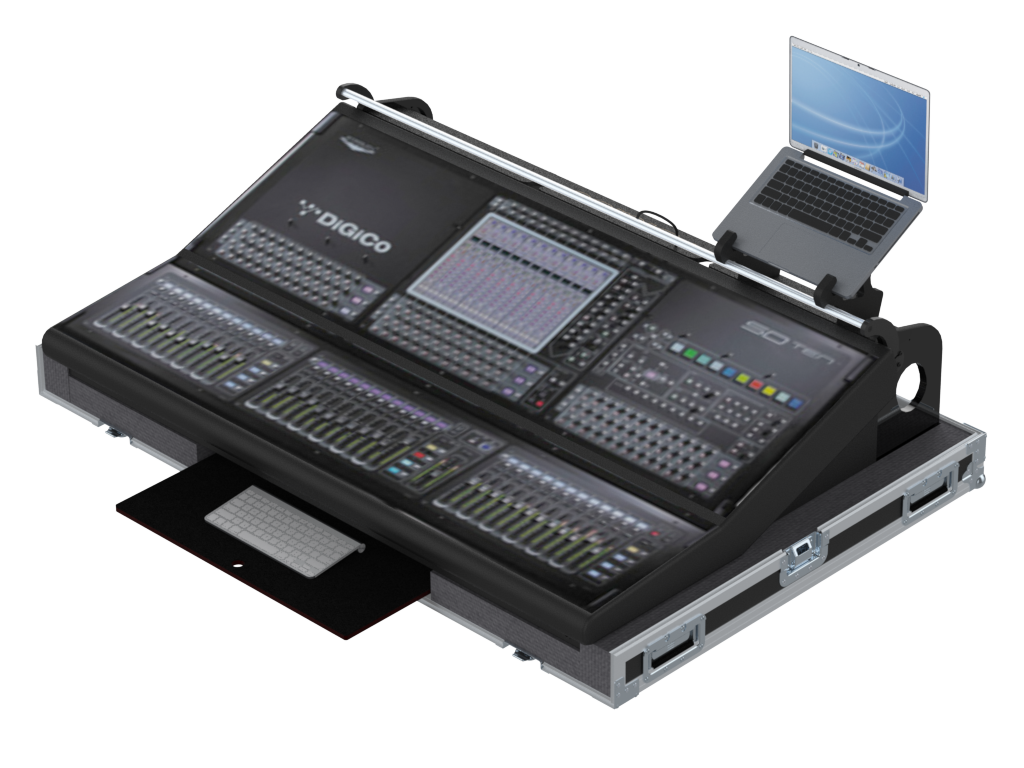 SANTOSOM MIXER Flight case PRO-3, DiGiCo SD10