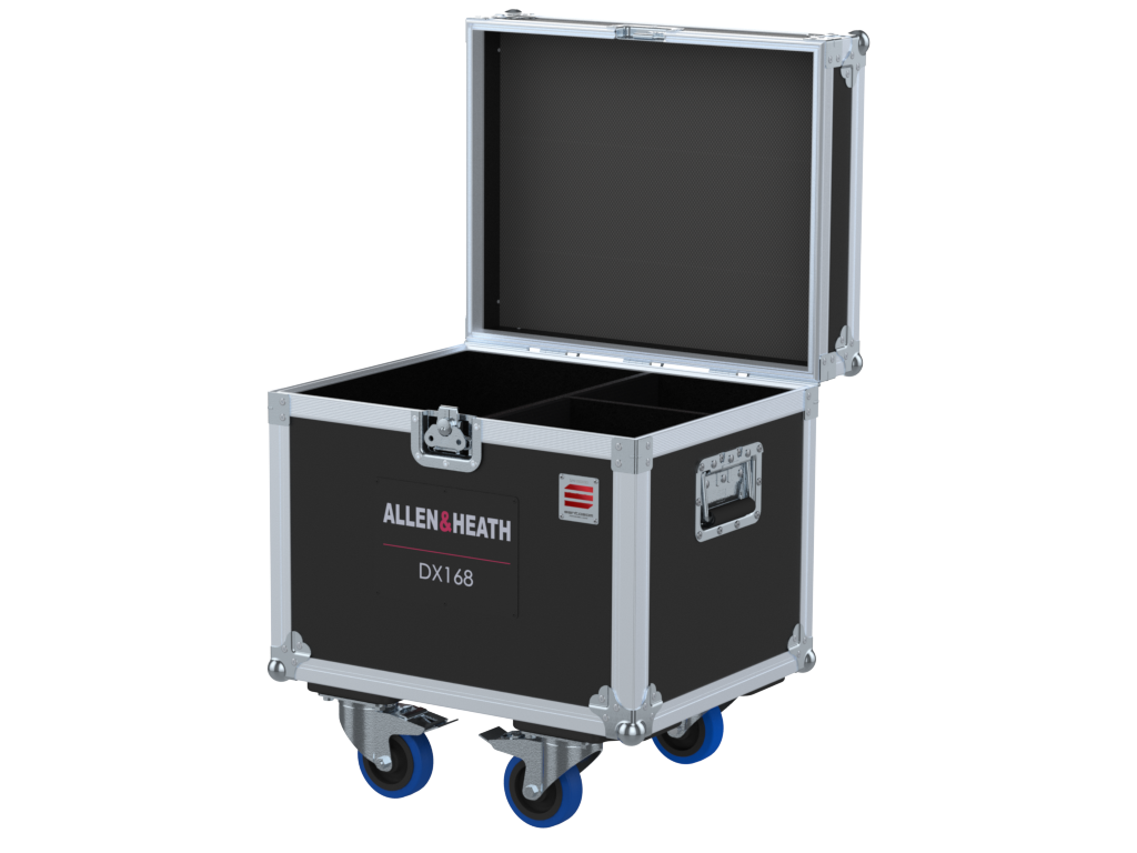 Santosom Flight case, 2 Allen & Heath DX168 + Snake