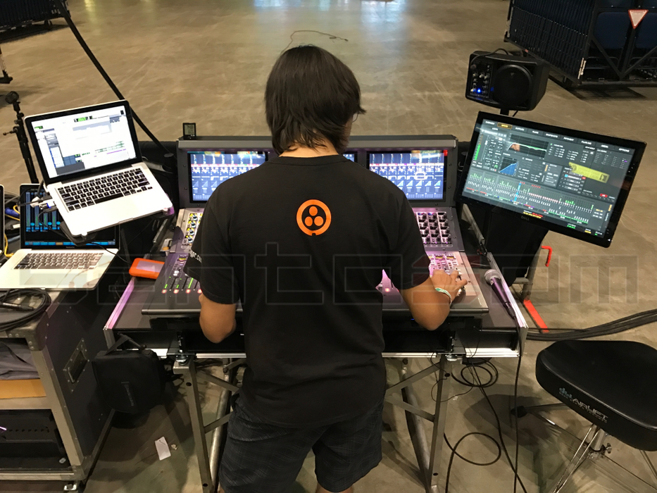 Santosom Mixer Flight case PRO-3, Avid S6L-24D Control Surface
