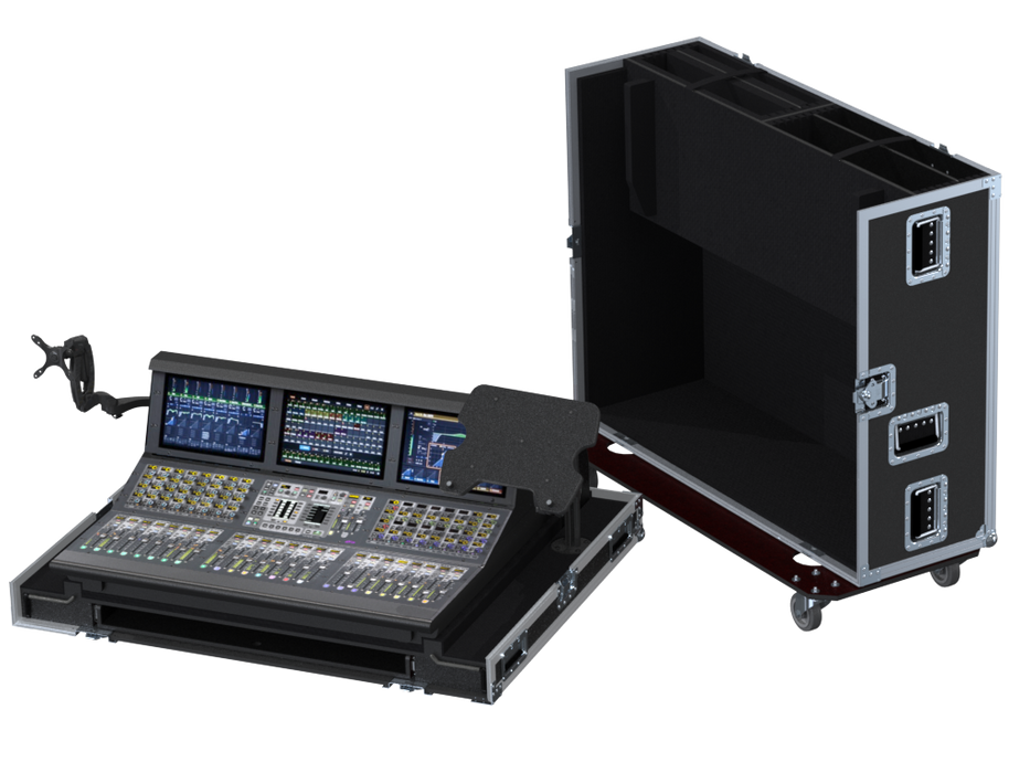 Santosom Mixer Flight case PRO-3, Avid S6L-24D Control Surface