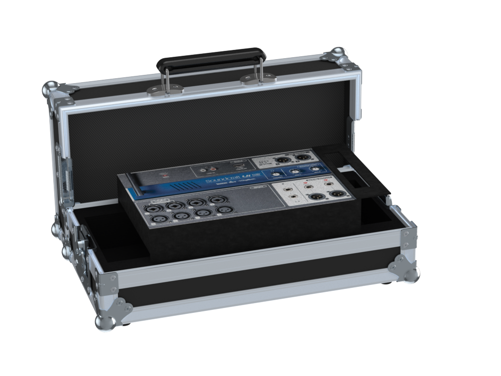 Santosom Mixer Flight case, Soundcraft Ui12