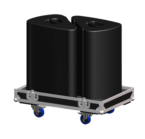 Santosom Monitor Flight Case PRO, 2x Martin Audio LE1500