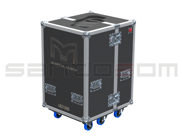 SANTOSOM MONITOR Flight case PRO, 2x Martin LE2100S