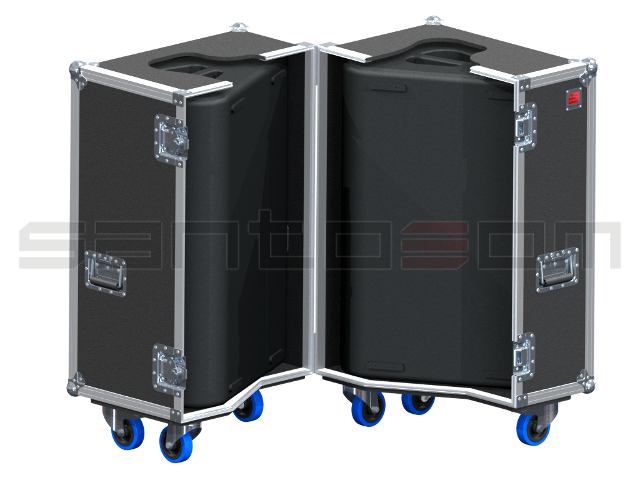 SANTOSOM MONITOR Flight case PRO, 2x Martin LE2100S