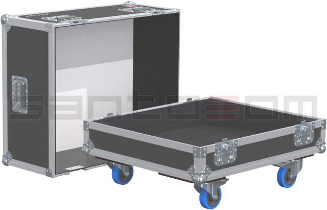 Santosom Monitor Flight Case, Apt SM24.av Stage Wedge