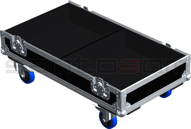 Santosom Monitor Flight case, 2x RCF NX M15-A