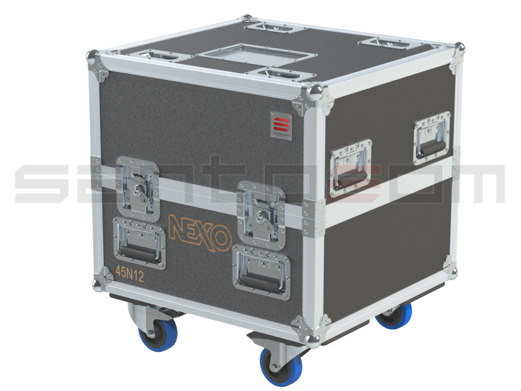 Santosom Monitor Flight Case, 2 Nexo 45N12