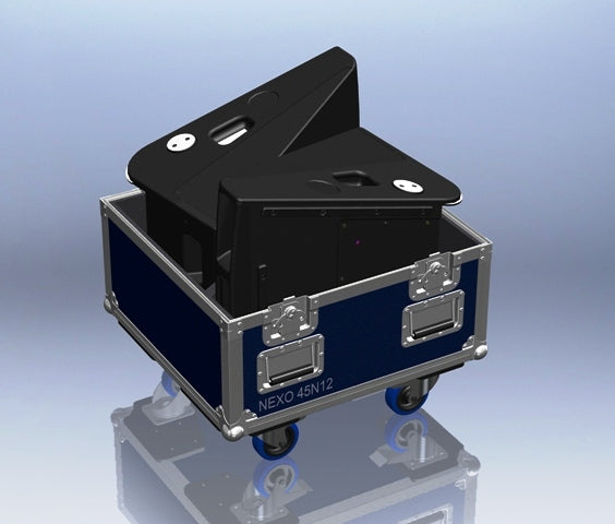 Santosom Monitor Flight Case, 2 Nexo 45N12