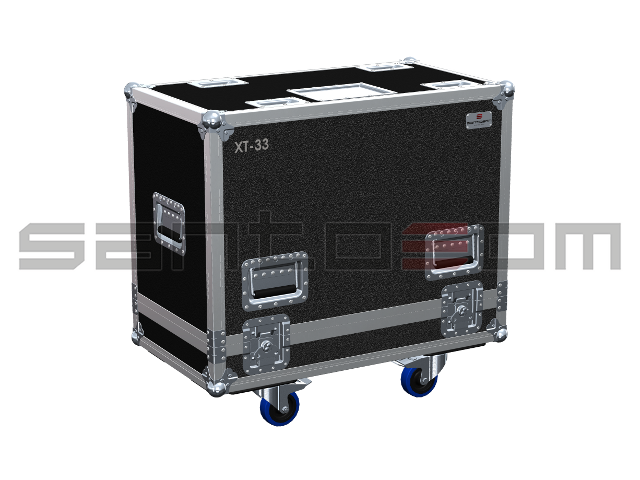 Santosom Monitor Flight Case, P/ 2 Monitores Fohhn( X-TOP XT-33) 380x400x600