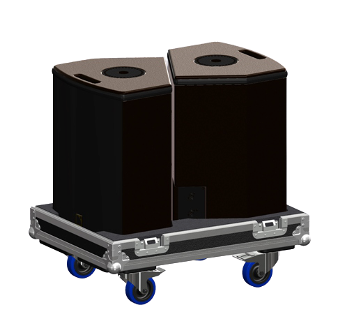 Santosom Monitor Flight case PRO, 2x L-Acoustics 12XT
