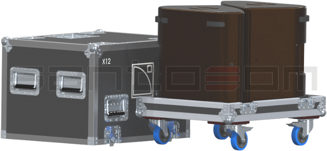 Santosom Monitor Flight case PRO, 2x L-Acoustics X12