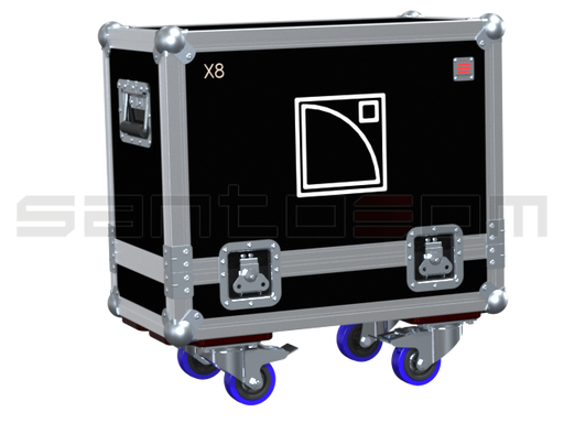 Santosom Monitor Flight case STD, 2x L-Acoustics X8