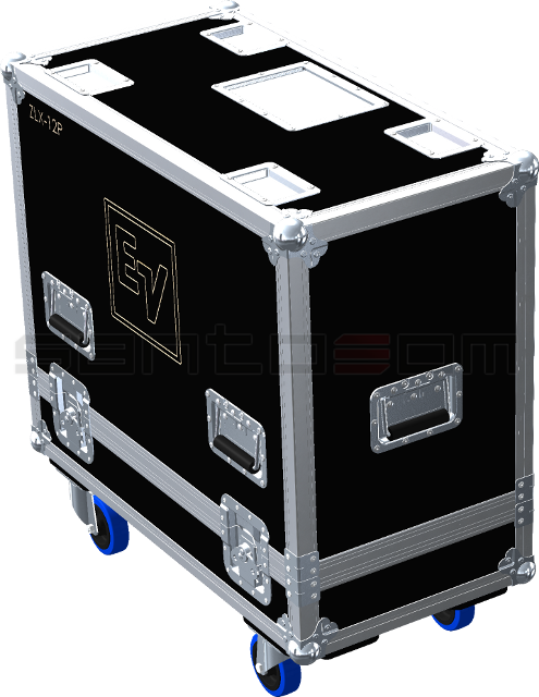 Santosom Monitor Flight Case, 2x EV Audio ZLX-12P